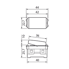 Công tắc C, 2 chiều