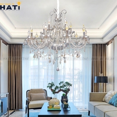 Đèn chùm thủy tinh Lidio 12 bóng