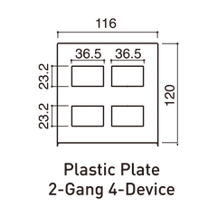 Mặt dùng cho 4 thiết bị