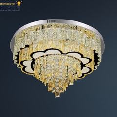 Đèn ốp trần pha lê tròn Nika
