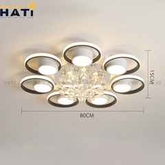Đèn ốp trần led Lawan 7 cánh