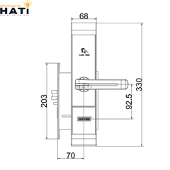 Khóa thông minh khách sạn Giovani GSL-89C87