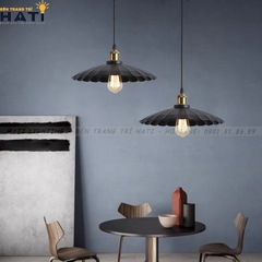 Đèn thả decor đĩa bay có vân nổi
