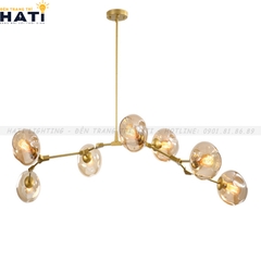 Đèn thả decor Nira 7 tay thân vàng