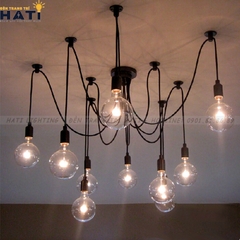 Đèn thả decor dây nhện