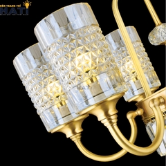 Đèn chùm đồng nguyên chất Tical 8 bóng