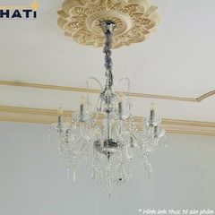Đèn chùm thủy tinh Danis 8 bóng