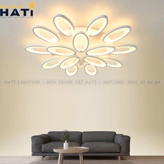 Đèn ốp trần led tai thỏ 15 cánh