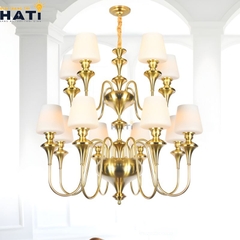 Đèn chùm tân cổ điển Respon 8+4 bóng