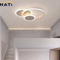 Đèn ốp trần led Kama viền trắng