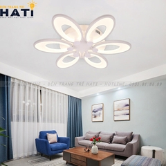 Đèn ốp trần led tai thỏ 6 cánh