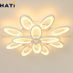 Đèn ốp trần led tai thỏ 12 cánh