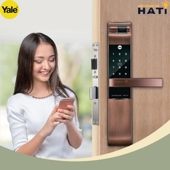 Khóa vân tay Yale YDM7116A MB màu đồng đỏ