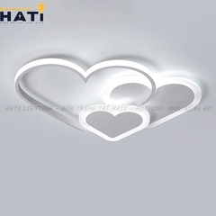 Đèn ốp trần led 3 trái tim