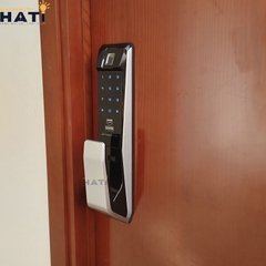 Khóa vân tay cửa gỗ Giovani GSL-K888BG màu đen bạc
