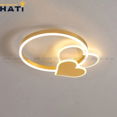 Đèn ốp trần led 2 trái tim