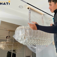 Đèn thả pha lê ngang Minna 1000mm