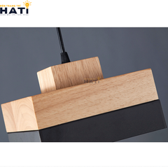 Đèn thả decor Merico vuông gỗ