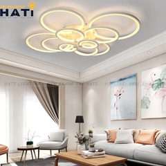 Đèn ốp trần led 10 vòng tròn