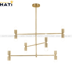 Đèn thả decor Irina khung vàng