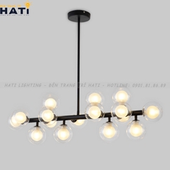 Đèn thả decor Edwin ngang 16 bóng