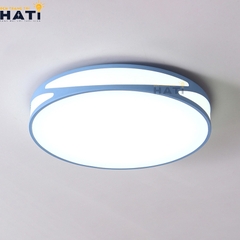 Đèn ốp trần led tròn màu xanh nước biển