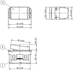 Công tắc B, 1 chiều, loại nhỏ