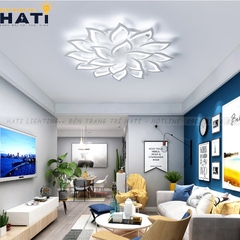 Đèn ốp trần led hình lưỡi rìu 18 cánh