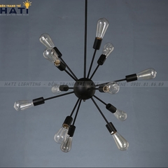 Đèn thả decor quả cầu gai