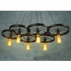 Đèn thả decor 6 bánh xe đạp