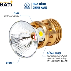 Đèn led âm trần cổ điển Gold 18x Premier