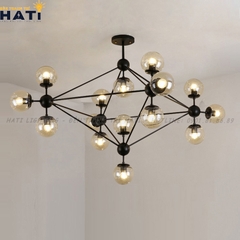 Đèn thả decor Mono thân đen