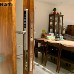 Khóa vân tay cửa nhôm kính  Giovani GSL-K511S màu bạc