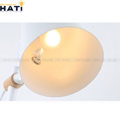 Đèn bàn gỗ hiện đại đọc sách màu trắng