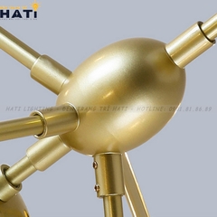 Đèn thả decor Mono thân vàng