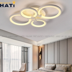 Đèn ốp trần led 4 vòng tròn