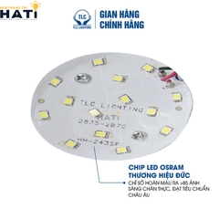 Đèn led âm trần mặt cong Nano Plast 5w-7w-9w