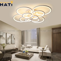 Đèn ốp trần led 10 vòng tròn