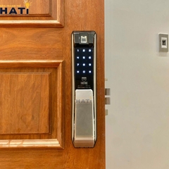 Khóa vân tay cửa gỗ Giovani GSL-K888BG màu đen bạc