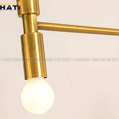 Đèn thả decor Irina khung vàng