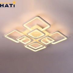 Đèn ốp trần led 4+4 ô vuông