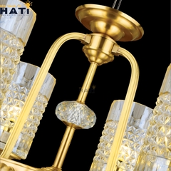 Đèn chùm đồng nguyên chất Tical 6 bóng