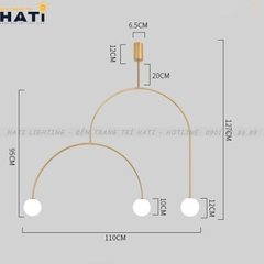 Đèn thả decor Solagi