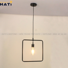 Đèn thả decor hình vuông