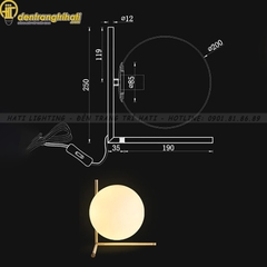 Đèn bàn hiện đại Moonlight B