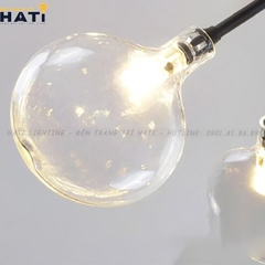 Đèn thả decor Hera 27 lá thân đen