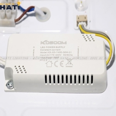 Đèn ốp trần led tròn hổ phách nâu