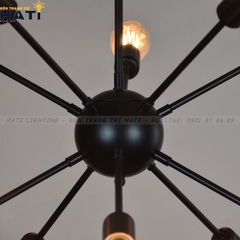 Đèn thả decor quả cầu gai