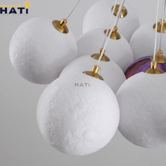 Đèn thả chùm mặt trăng 13 bóng
