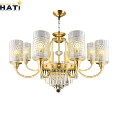 Đèn chùm đồng nguyên chất Tical 8 bóng